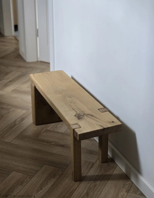 Ławka dębowa